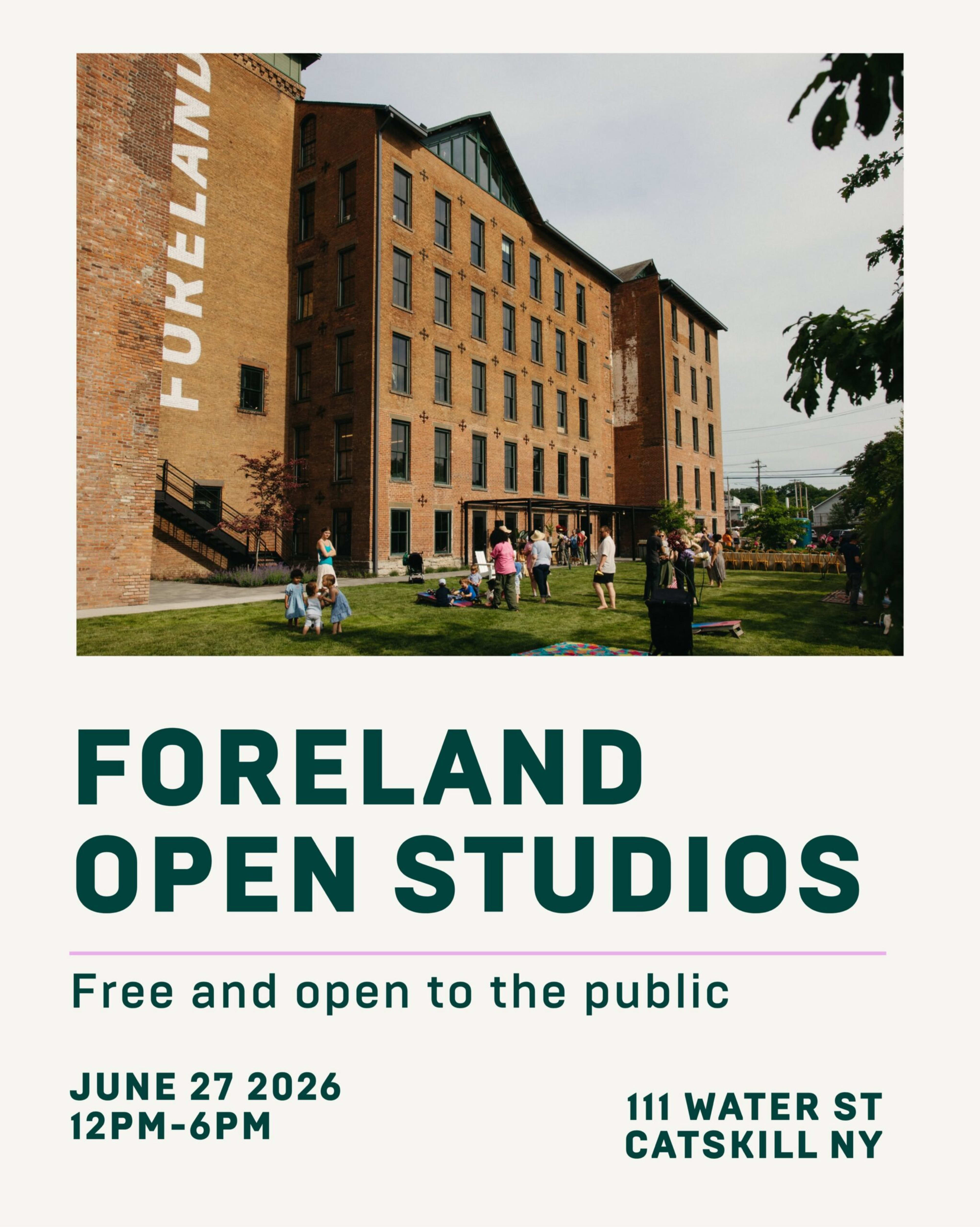 Foreland Open Studios for Upstate Art Weekend