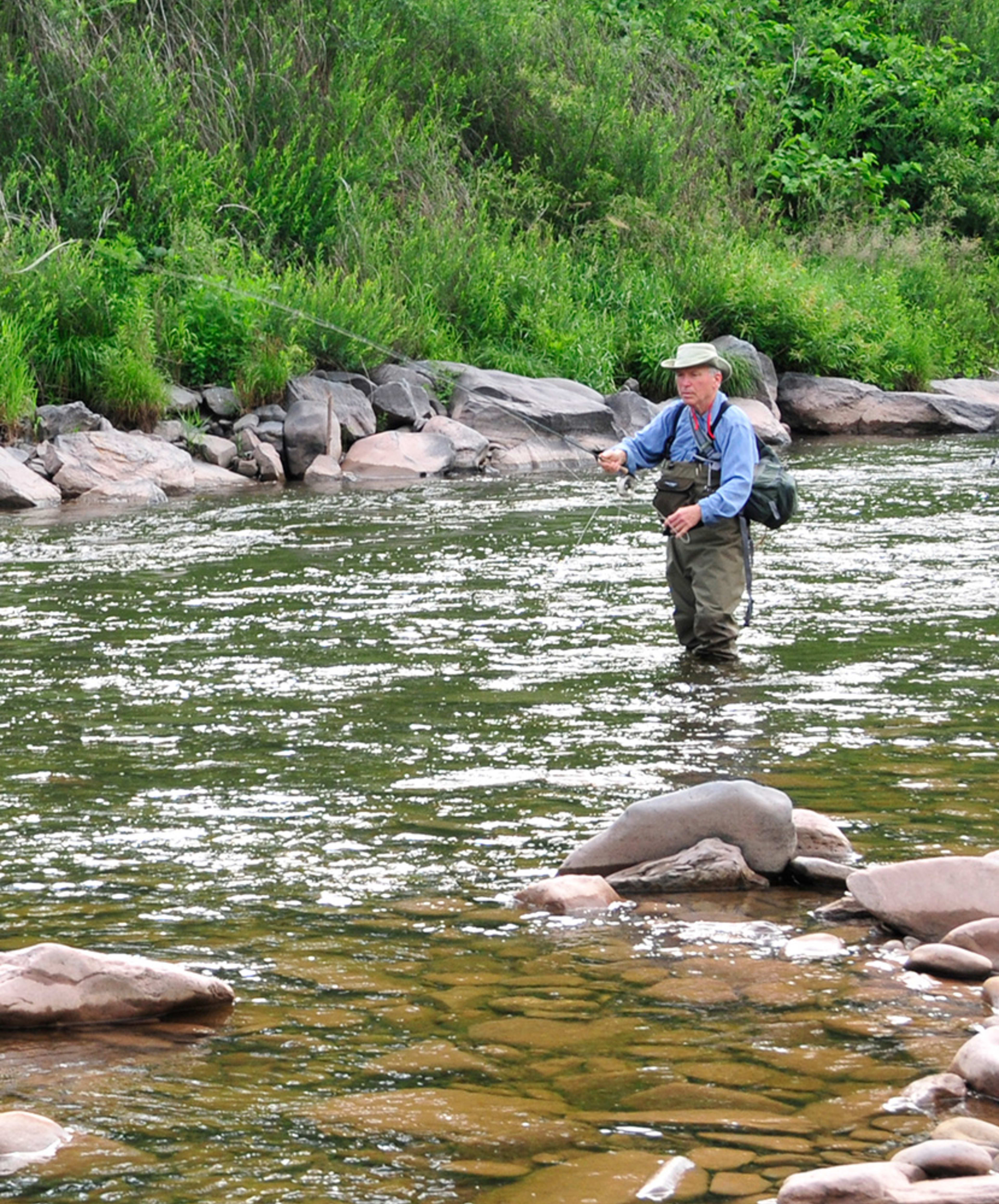 Fishing in the Schoharie Creek