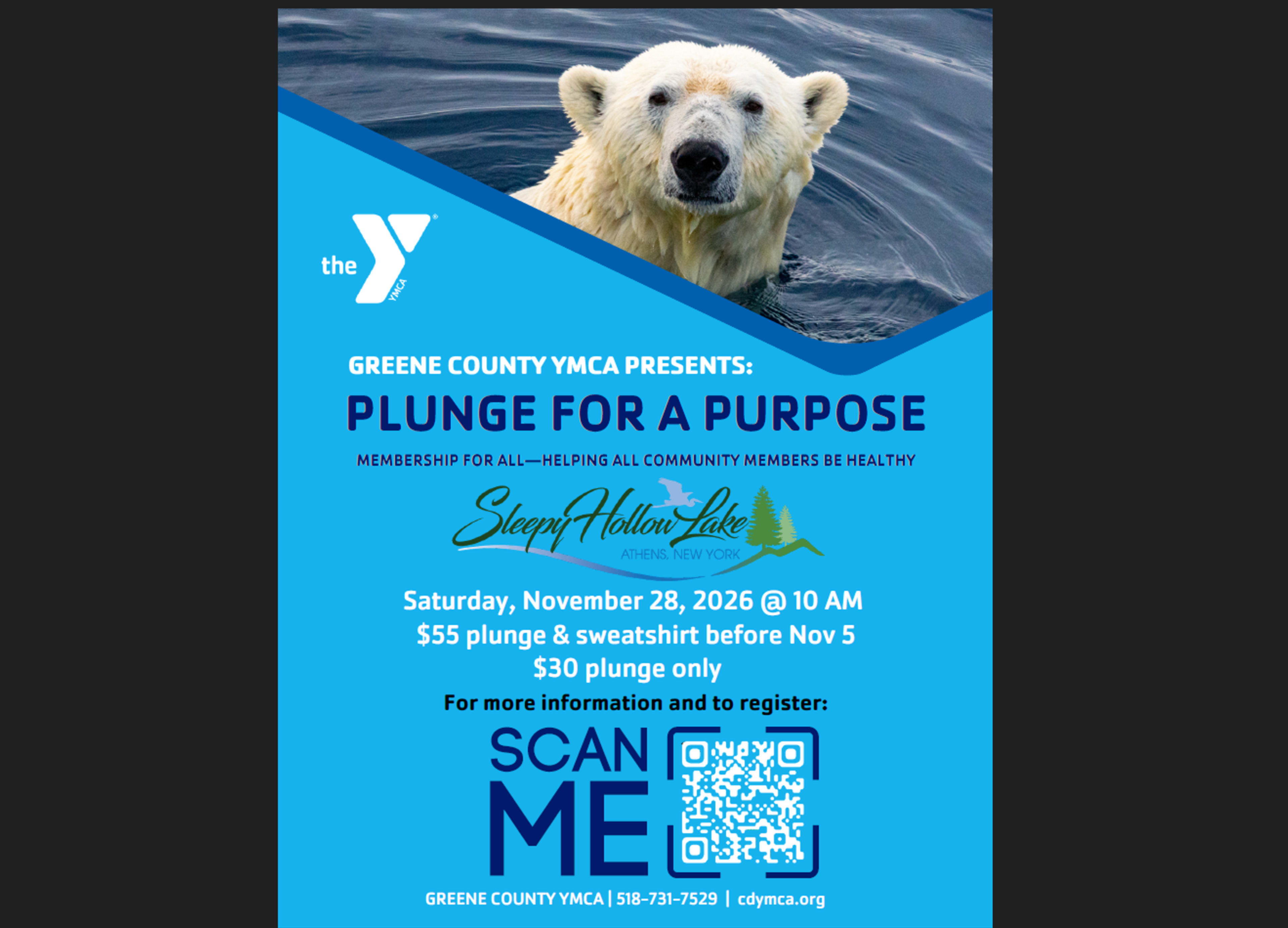 YMCA Plunge for a Purpose at Sleepy Hollow Lake