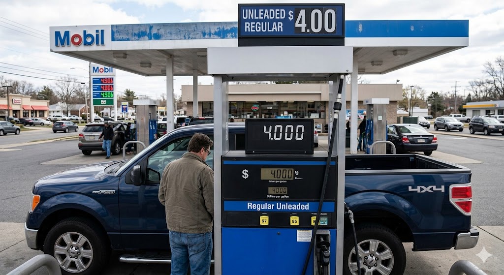 US Gas Price Hits $4 Per Gallon Highest Since 2022