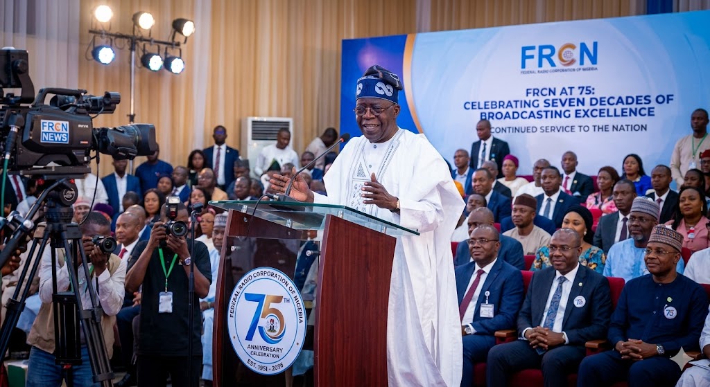 Tinubu Felicitates FRCN On 75th Anniversary, Urges Continued Service