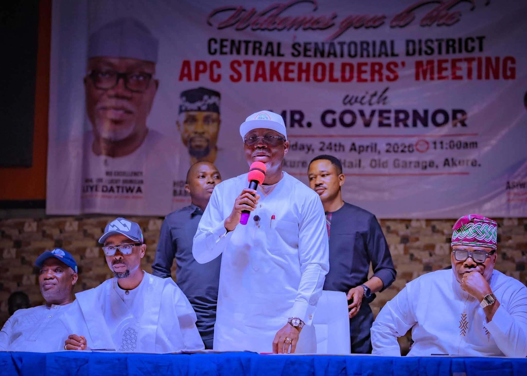 Aiyedatiwa Says APC Candidates for 2027 Will Emerge Through Merit, Loyalty and Winnability