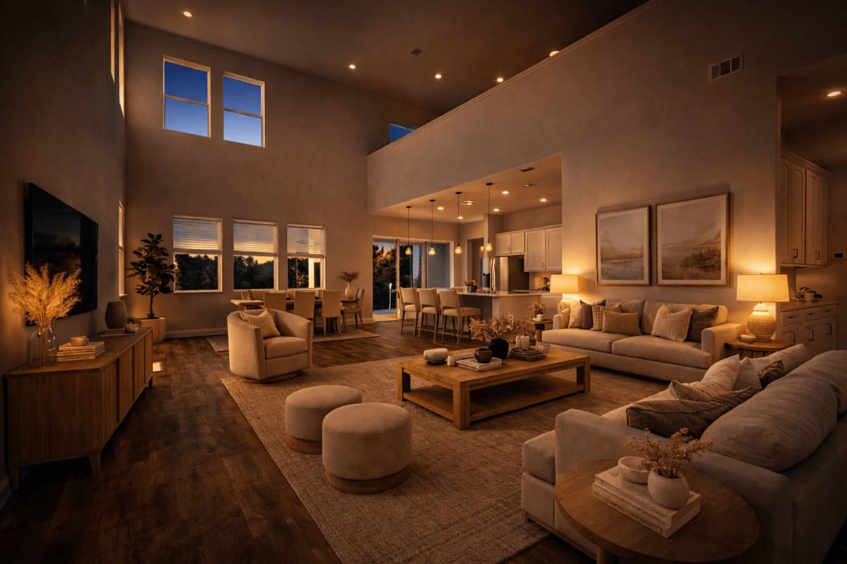 Lake Nona rental home interior living space