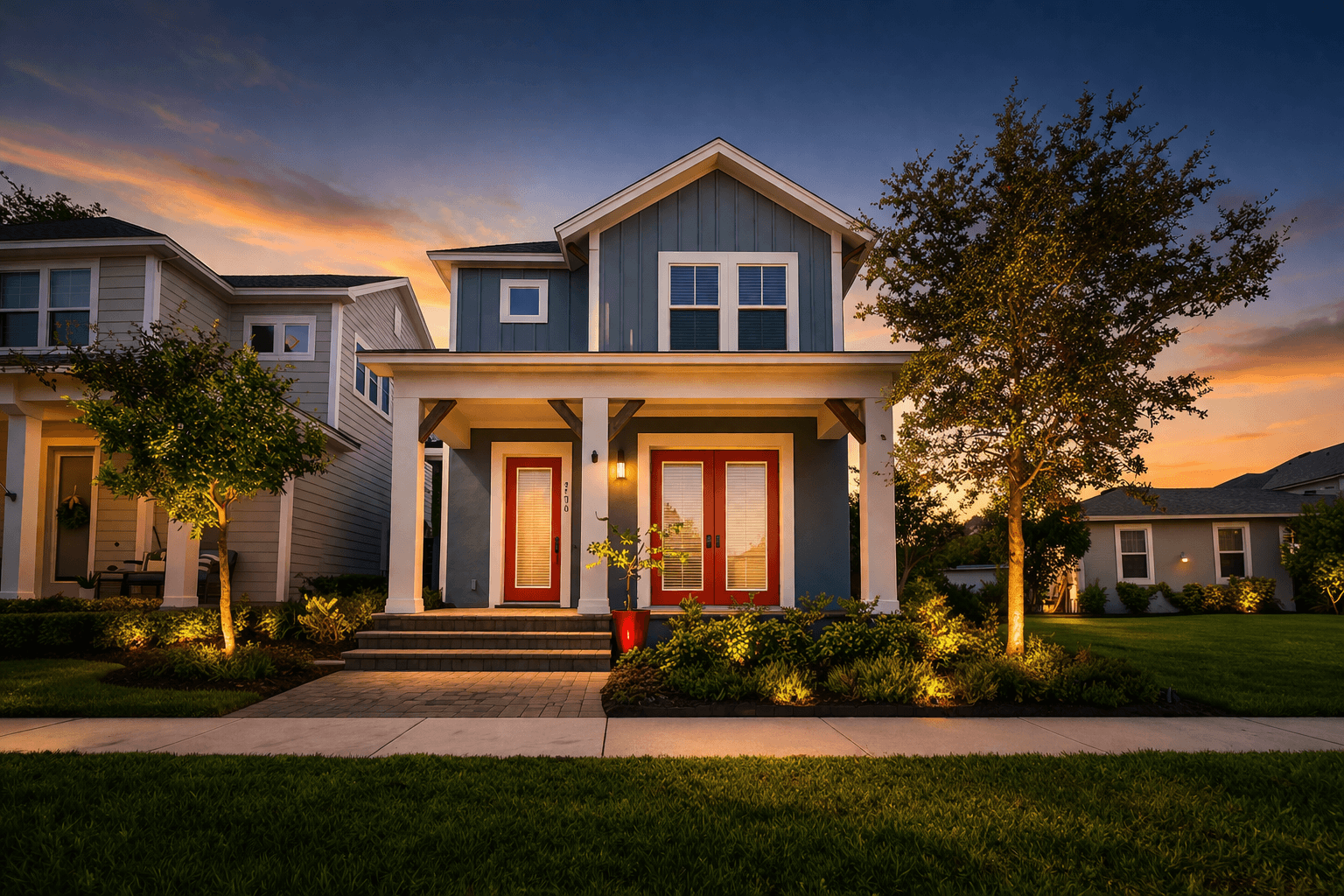 Luxury Lake Nona home exterior