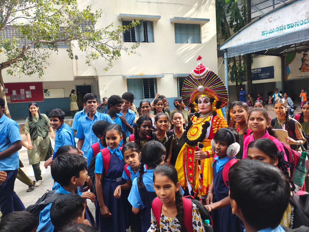 Demonstration and show in Govt. model primary and High School Puttenahalli