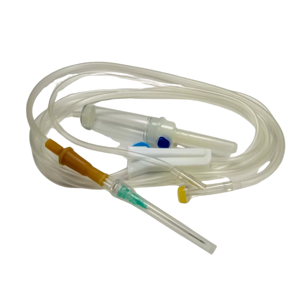 Truse perfuzie cu ac plastic, port in Y, luer-lock, tub 180 cm