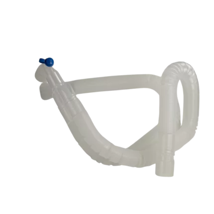 CIRCUIT DE ANESTEZIE pentru adulti, cu tub extensibil de 1,8 m conector in Y, cot pivotant cu port luer si capac, steril