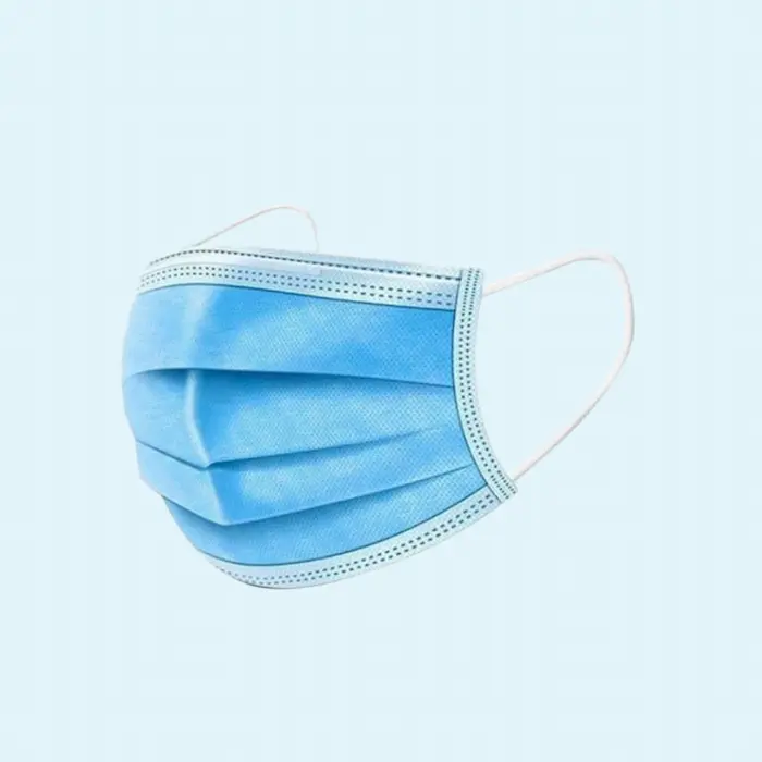 Masti chirurgicale cu 3 straturi si 3 pliuri,   cu elastic, albastre, TIP IIR protectie > 99%  rezistenta la stropire