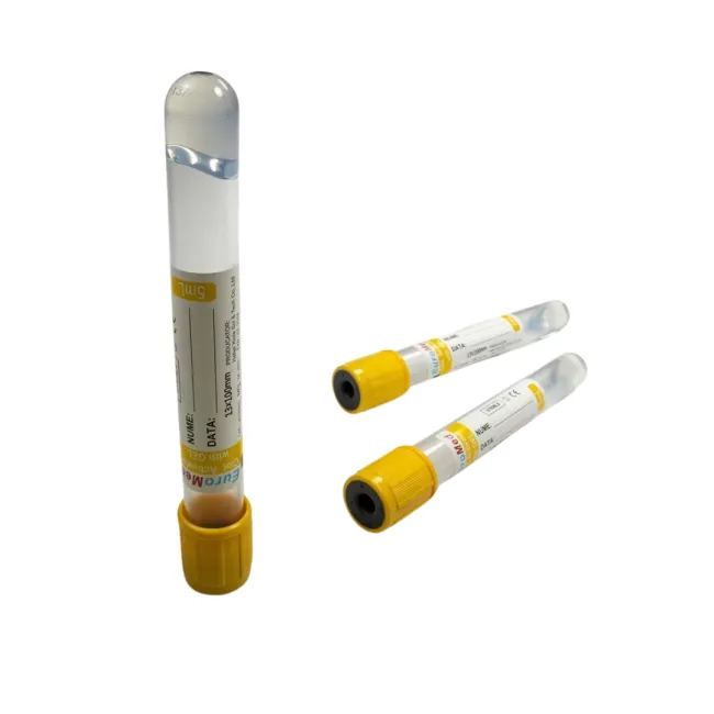 Vacutainer Biochimie 5 ml cu Clot Activator si Gel separator, PET, dop galben