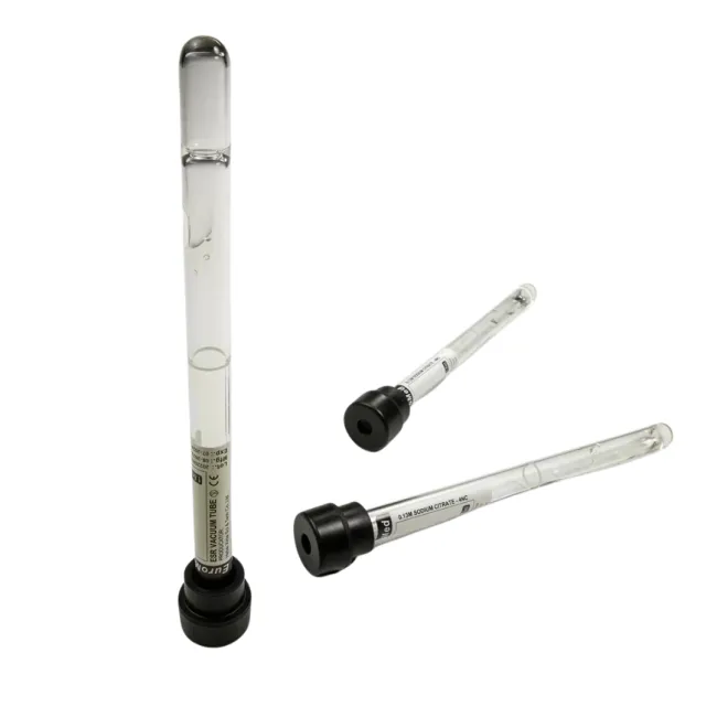 Vacutainer VSH 1,6ml, 8 x 120mm, din sticla, dop negru