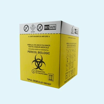 Cutie Carton pentru infectioase si anatomo-patologice 40l anatomo EVO (330x245x500 mm)