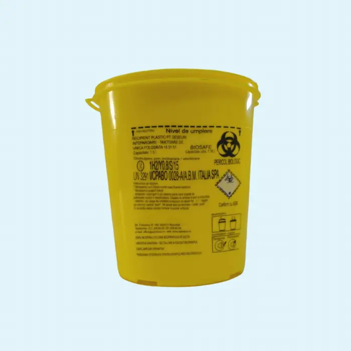 Cutie Polipropilena pentru Intepator-Taietoare 9 litri ( 7.5 litri volum util)