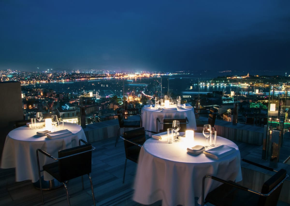 Mikla — panoramik İstanbul manzarası