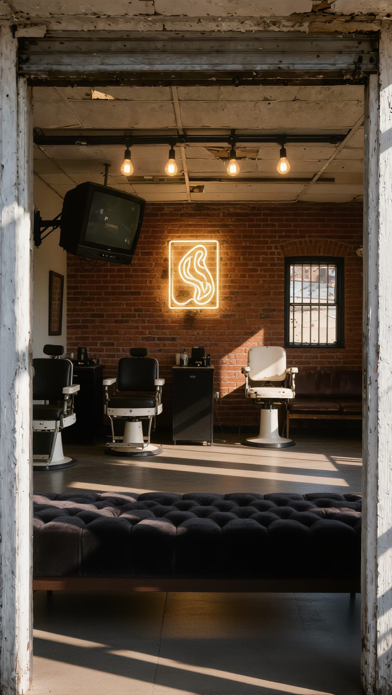 Barbershop after transformation
