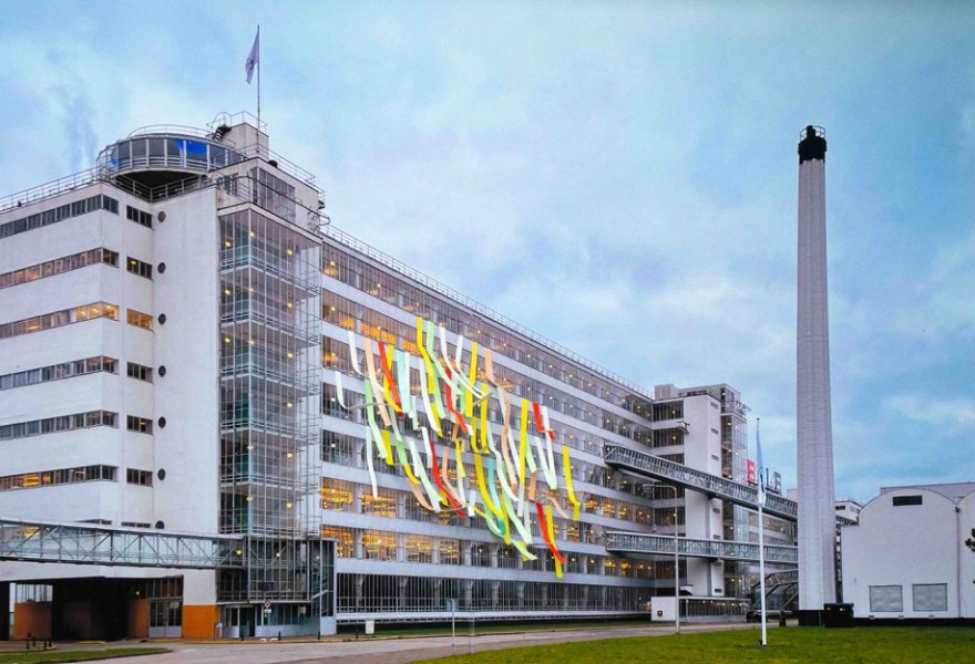 Outdoor artworks at the Van Nelle grounds