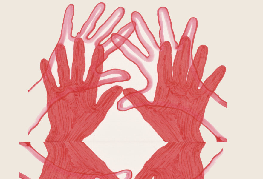 Benefiettentoonstelling Rozenstraat met sjaals van bekende kunstenaars