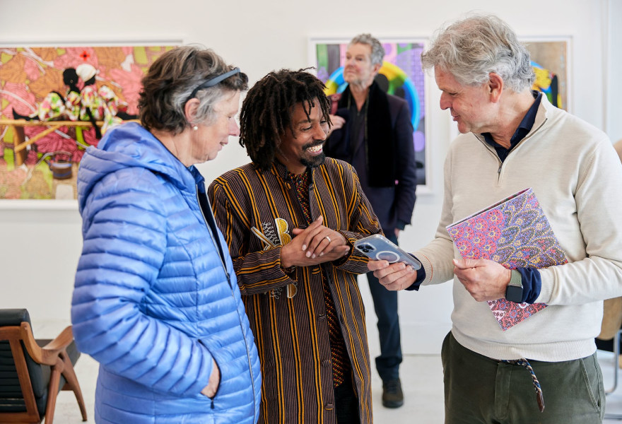 The black silhouettes of Saïdou Dicko