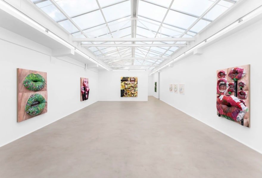 Gina Beavers: Van Gogh Sunflowers on my lips