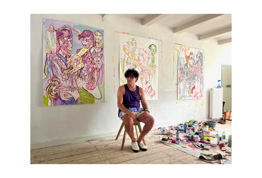 The studio of… Rachid Ben Ali