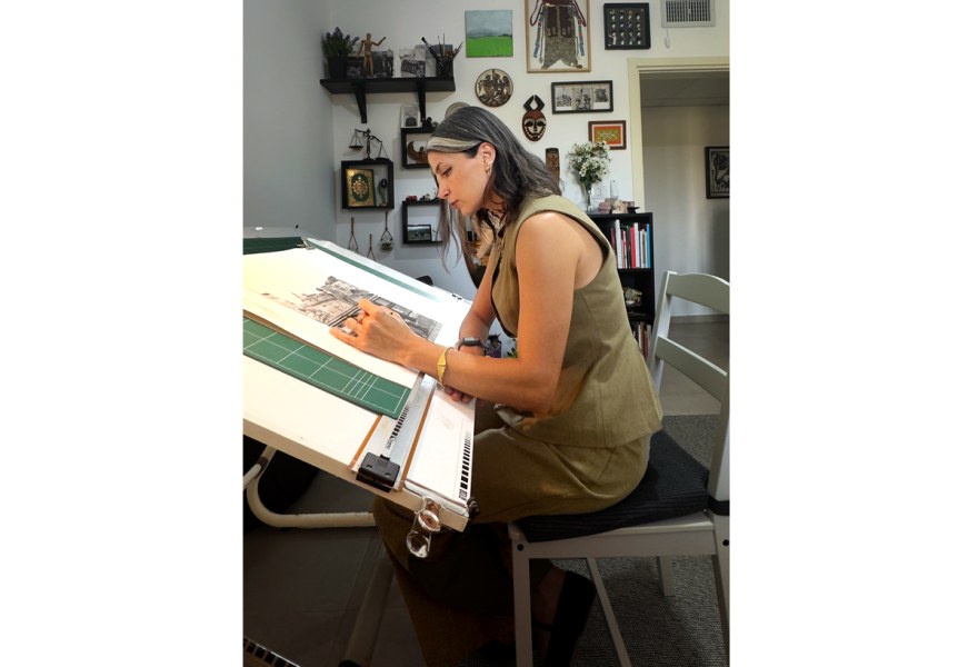 The studio of... Samah Shihadi