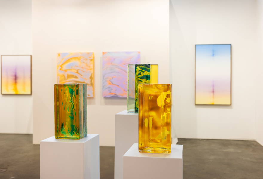 Spatial Shade:  Lisette Schumacher’s new series of sculptures in coloured glass