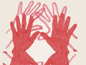 Benefiettentoonstelling Rozenstraat met sjaals van bekende kunstenaars