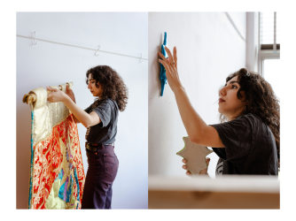 The studio of... Hemaseh Manawi Rad