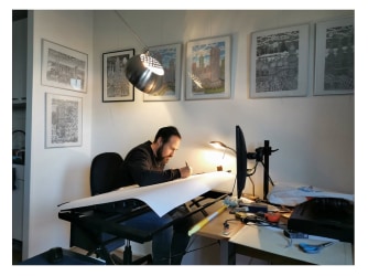 The studio of... Tim ter Wal