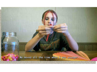 Een constellatie van videobeelden in Art Gallery O-68