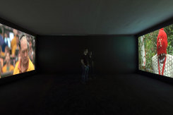 Mark Boulos, All that is solid melts into air (installation view)