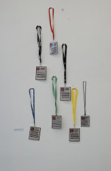 Raul Marroquin, Accreditation badges for the condemned ones