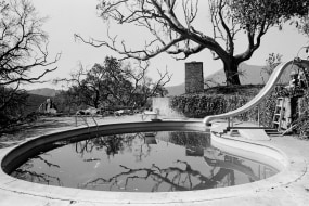Mimi Plumb, Pool, Fire above San Rafael, 1976