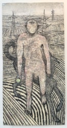 Hans Lemmen, Zonder titel (man met hond in landschap)