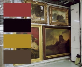 John Hilliard, A Palette For JMW Turner And George Arnald