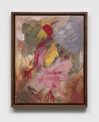 Elizabeth Ibarra, Untitled (red bust in the cosmos)