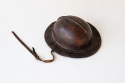 Felix De Clercq, 19th century Belgian mineworkers helmet