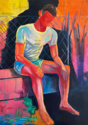 Marc Bauer, Second Wind, (sitting ) Pink