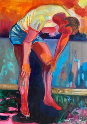 Marc Bauer, Second wind, (standing) Orange