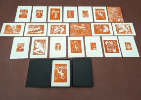 Sam Andrea, Fecund Ground - linocut print series