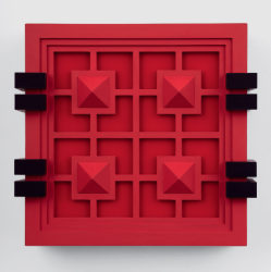 Arantxa Etcheverria, Red Window with decorative heads