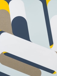 Harry Markusse, Layer painting 2 (raw linen, white, yellow)