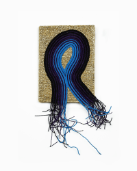 Lu Luo, Print (gold blue)