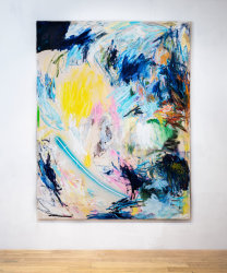 Eline Boerma, In a bubble 155 x 200 cm Oil and oil stick on canvas 5000 euro