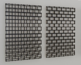 Willem Besselink, Metselwerk Moiré I + II / Brickwork Moiré I + II