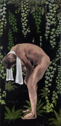 Luis Xertu, A Community Status for the Isolated (Man crouching down)