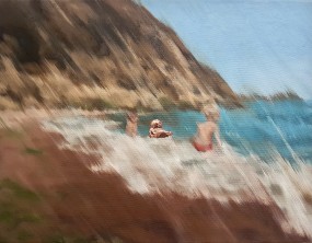 Lotte Pet, zo maar een strandje Mevagissey Bay