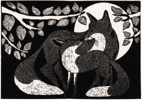 Octavie Wolters, de vossenmoer en haar jong