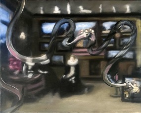 Inez de Brauw, Out of figure - After Frans Franken the Younger, Art Cabinet with a Married