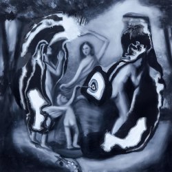 Inez de Brauw, Graceful Bestowal - After a painting in a painting of Gonzales Coques