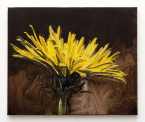 Sam Werkhoven, Bright yellow-ochre on dark umber